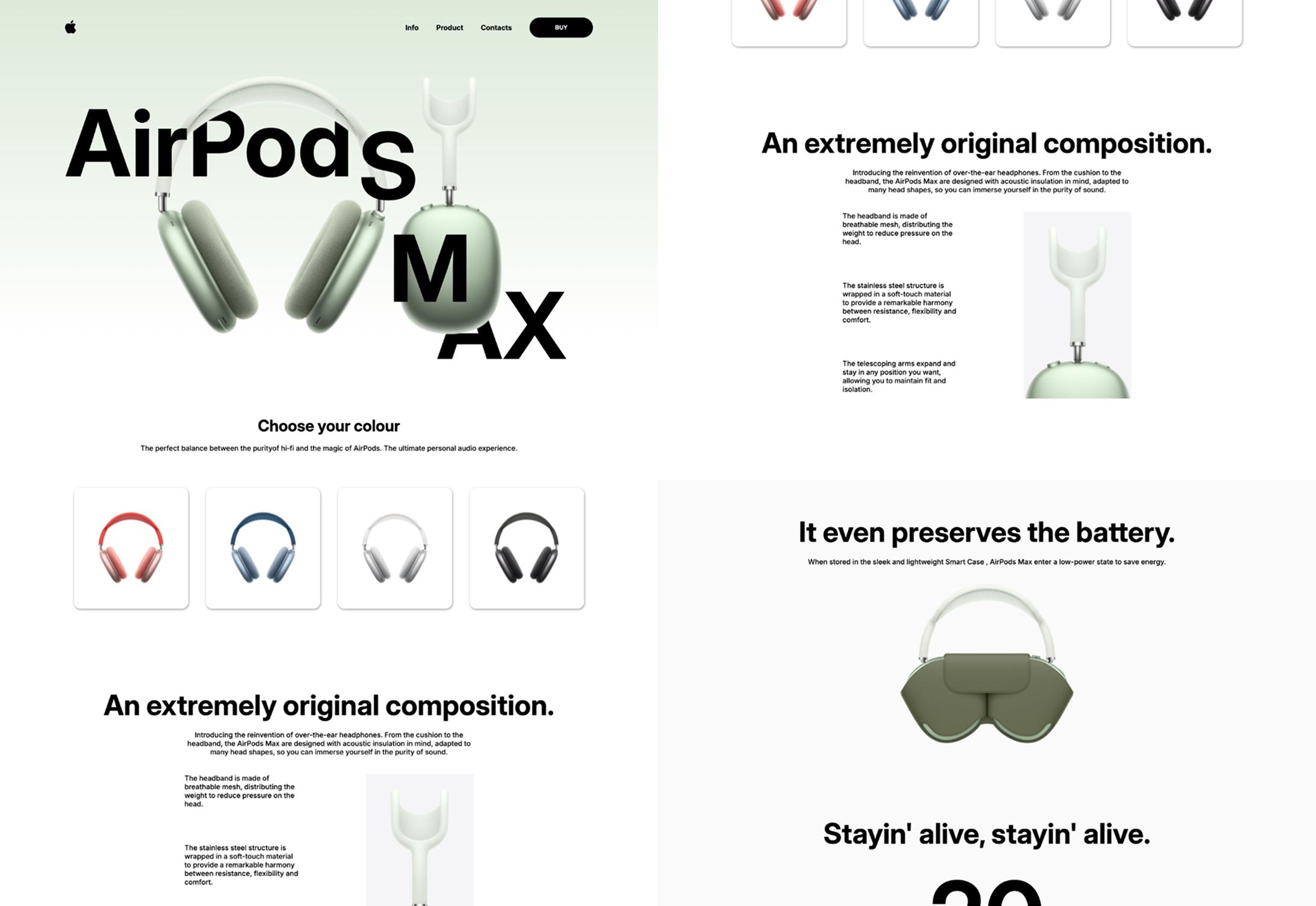 AirPods Max landing